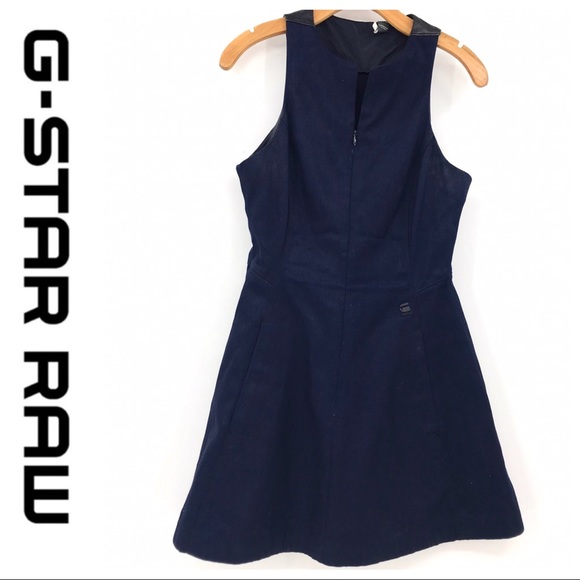 💕SALE💕 G-Star Raw Blue Denim Borealis Dress - Picture 4 of 13